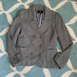 Grey H&M Blazer/Jacket